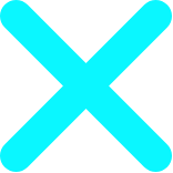 graphic illustration of white "X"