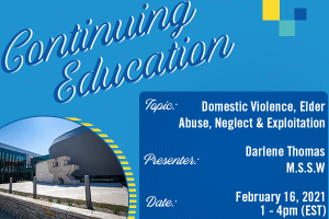 Domestic Violence, Elder Abuse, Neglect and Exploitation