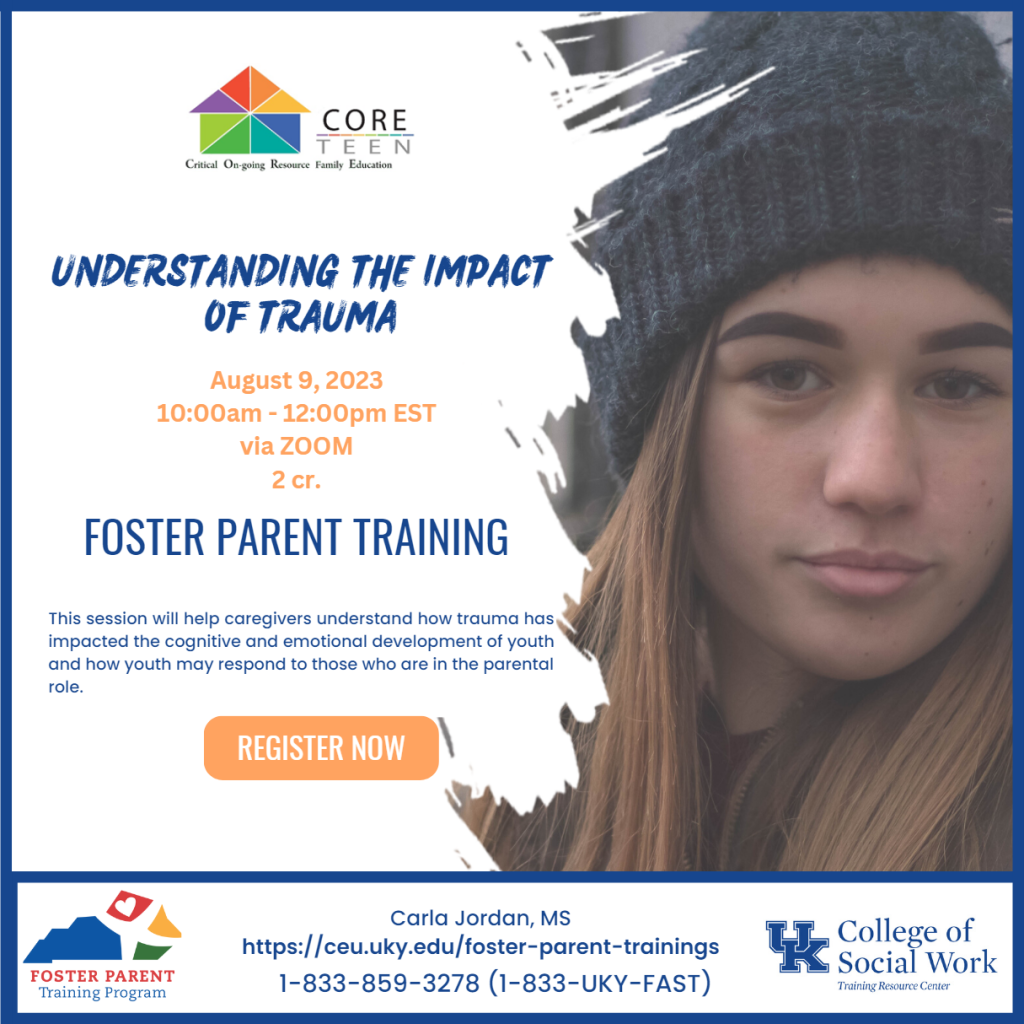 Foster Parent CORE Training graphic
