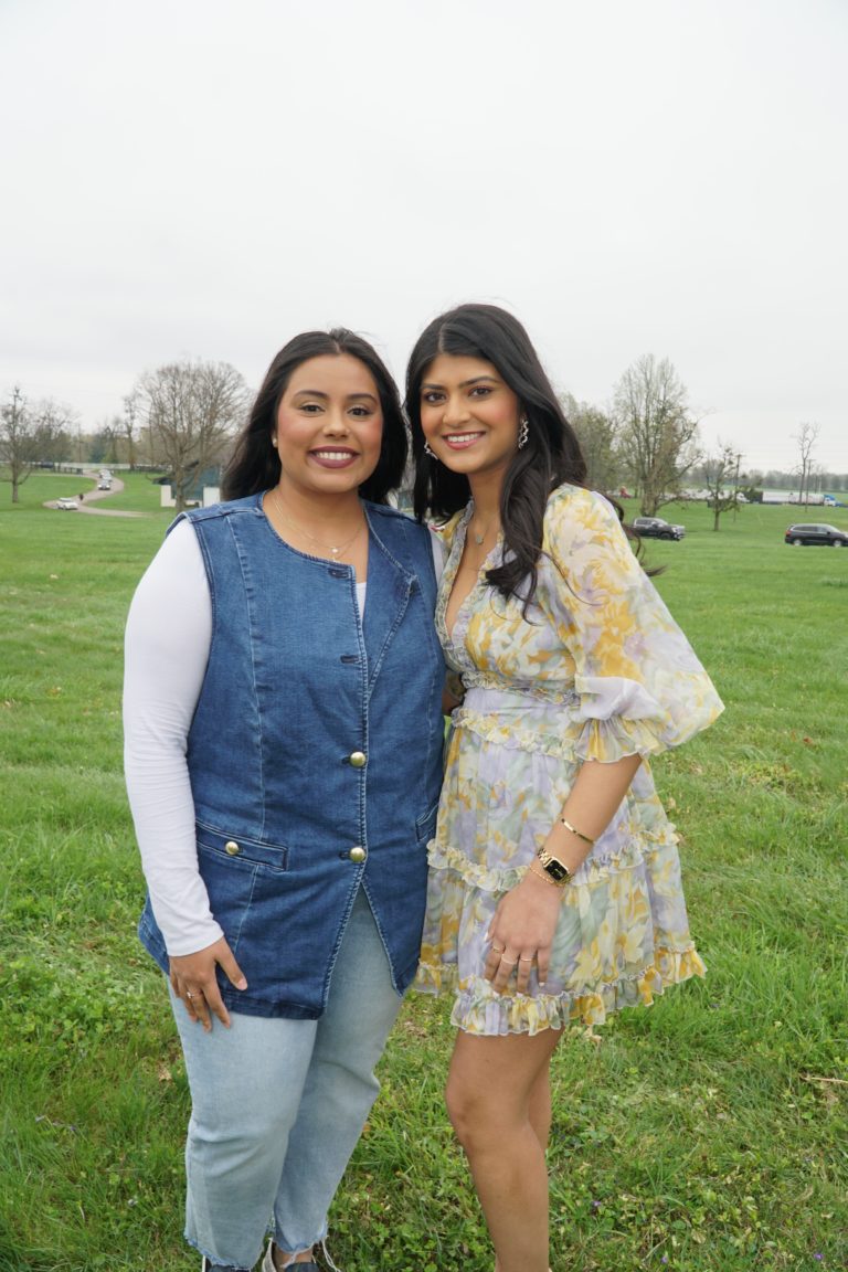 riya and richa side by side smiling