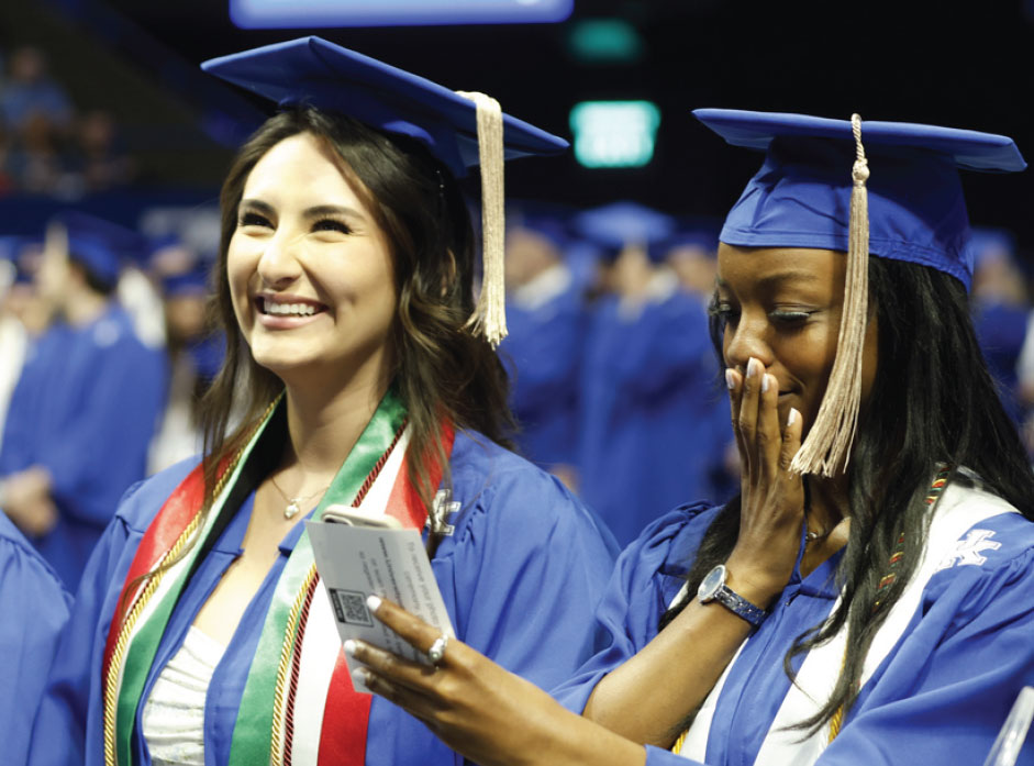 University of Kentucky students at graduation