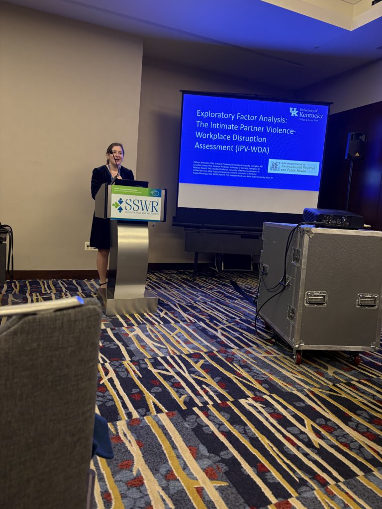 Dr. Kathryn Showalter leads a presentation at the 2026 SSWR Conference.