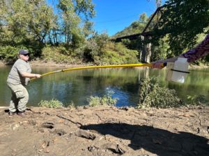 Madison Mooney working in her field in Martin County
