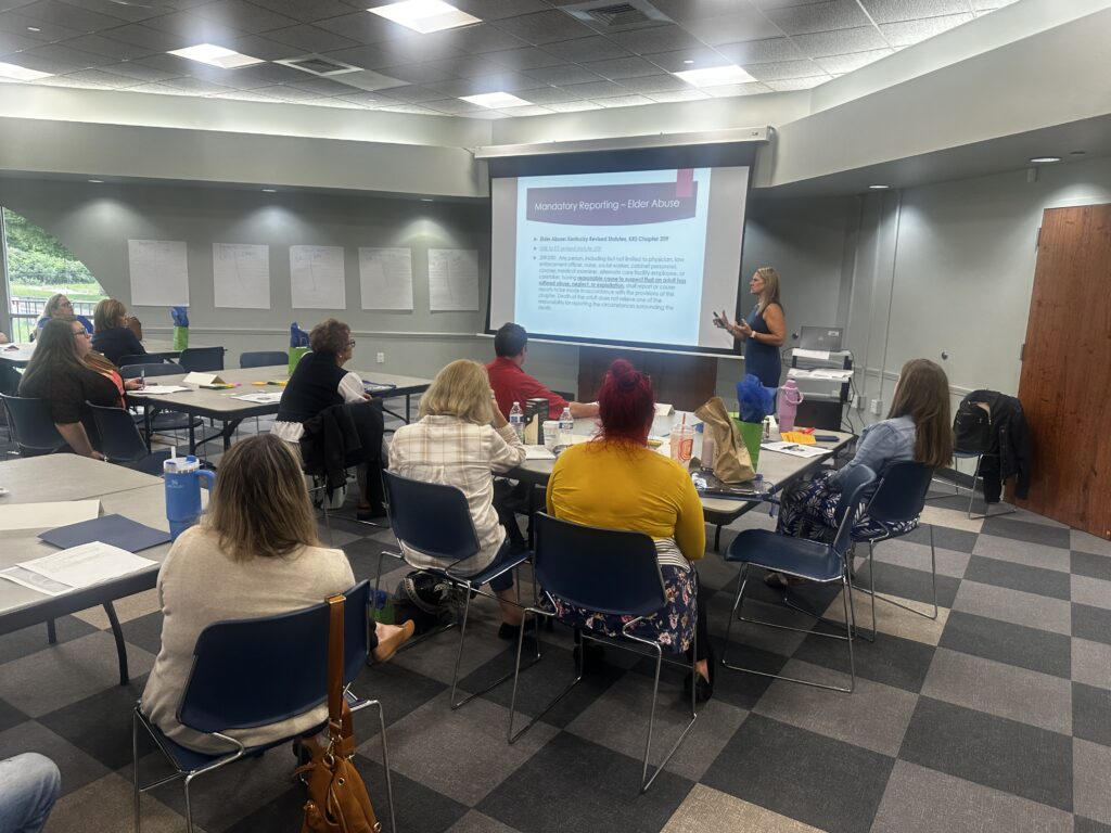 Dr. Jeni Gamble presents at the Social Work Essentials Conference
