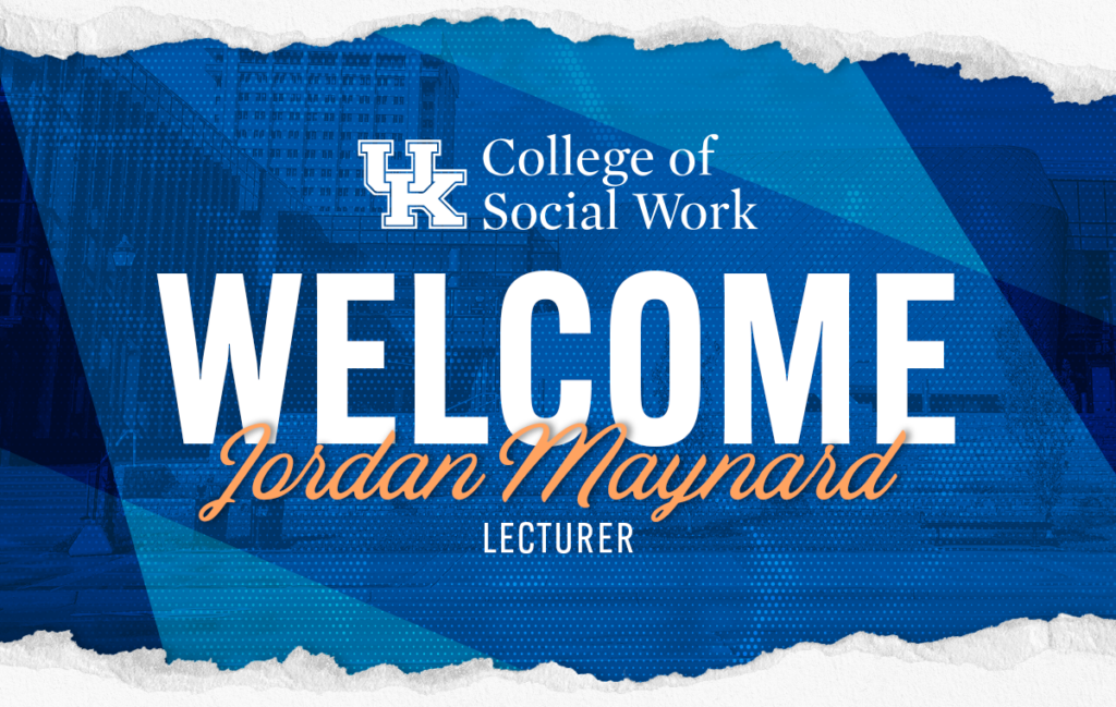 College of Social Work welcomes Jordan Maynard to faculty