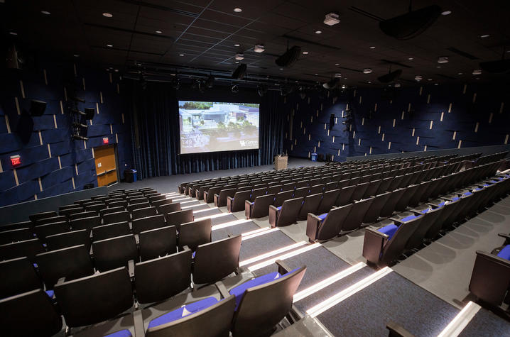 Empty movie theater