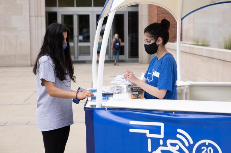 Wellness Hut outside B&E on August 18, 2020. Photo by Mark Cornelison | UKphoto