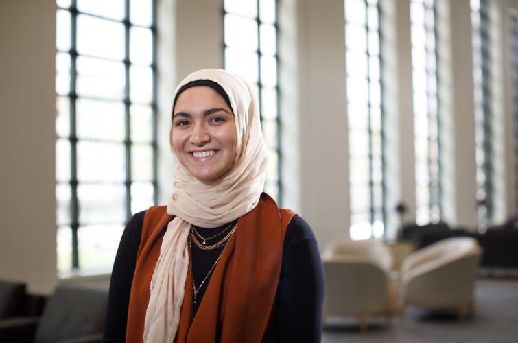 Hoda Shalash, Social Work on April 15, 2021. Photo by Mark Cornelison | UKphoto