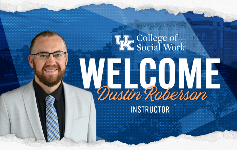 Welcome graphic for Dr. Dustin Roberson with Dustin Roberson headshot 