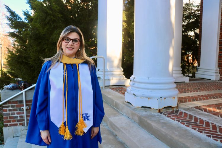 It’s been 20 years since Madona Elias’ first graduation. Now, both photos serve as a symbol — reminding her she discovered new happiness not despite challenges, but because of them (Photo by Jenny Wells-Hosley - UK Photo)