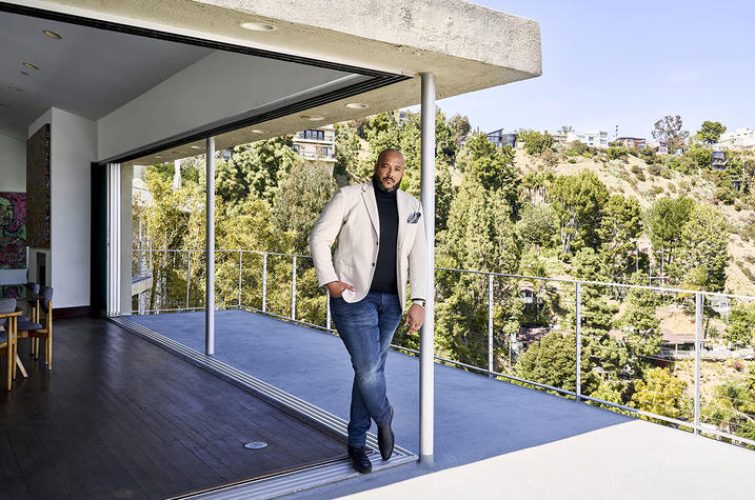 LOS ANGELES, CA - March 24: Rhett Lindsey, 32, Founder and CEO of Siimee, a new app designed to eliminate bias in recruitment, poses for a portrait in Los Angeles, California on March 24, 2021. (Photo by Philip Cheung)